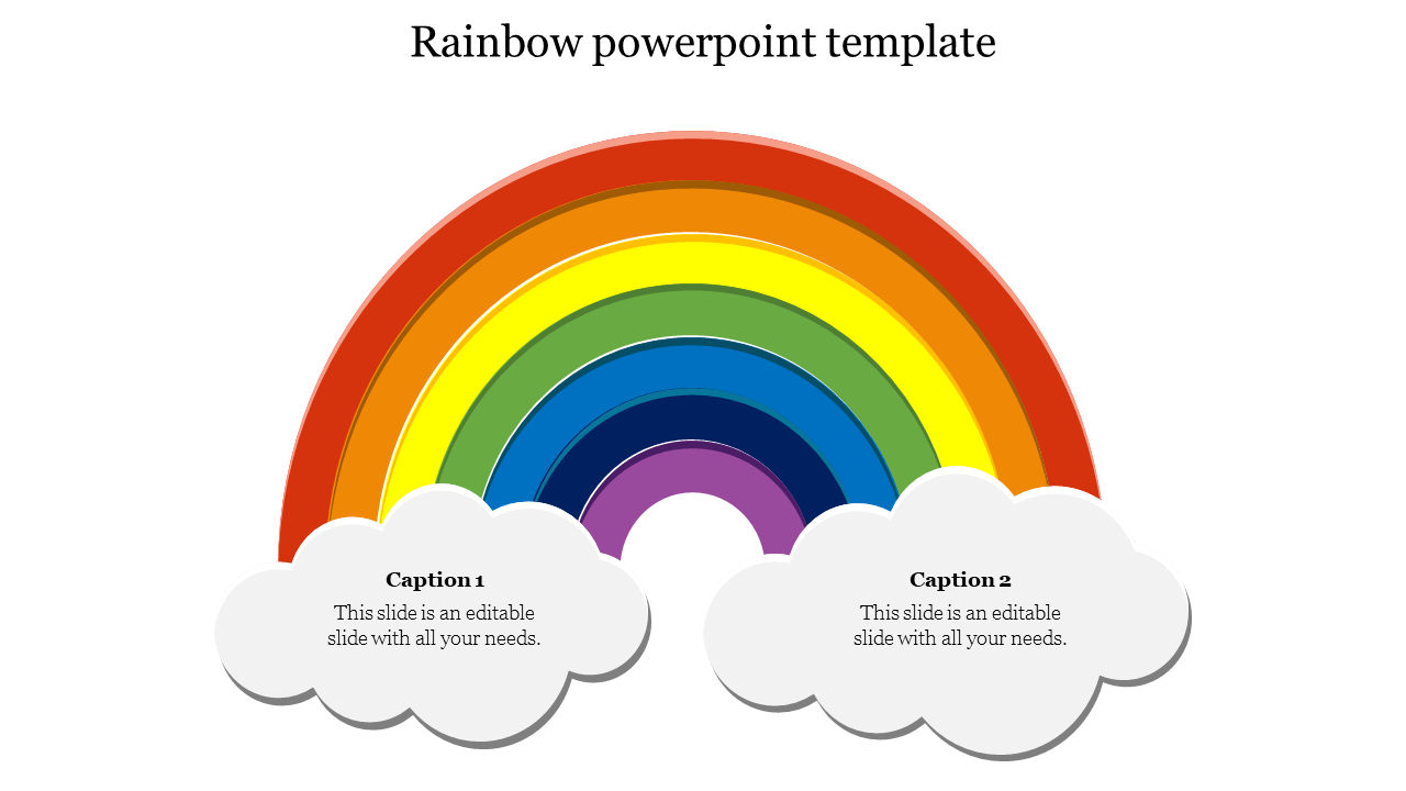 Rainbow PowerPoint Presentation Template and Google Slides